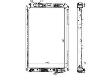 Nissens радиаторов двигателя з рама mercedes axor, фото №1