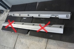 Накладка планка пороговая левая правая lc8y vw passat cc фото №1