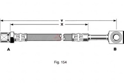 Trw шланг тормозной elast. daewoo cielo espero l фото №1