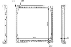 Nissens радиаторов двигателя з рама scania 4 dc11.0 фото №1