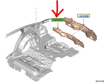 Pas задний внутренний ford mondeo mk5 sedan 14- оригинальный номер фото №1