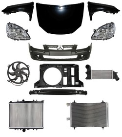 Citroen c5 01-04 перед капот лампа крыло бампер pas фото №1