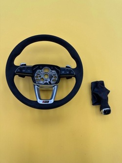 Руль rsq3 83a алькантара ручка чехол комплект идеальные оригинал фото №1