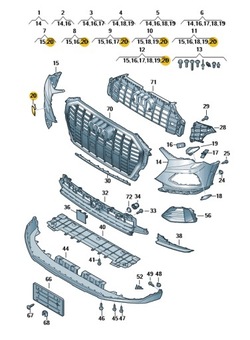 Заглушка отвір вушка do буксирування audi q3 aso фото №1