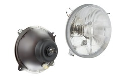 Лампа фара галоген e1 дорожній старий żuk фото №1