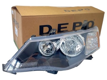 Mitsubishi outlander ii outlander cw0 03.07-10.09r фара лампа перед фото №1