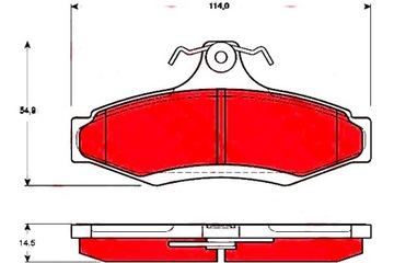 Trw тормозные колодки тормозные daewoo зад musso trw фото №1