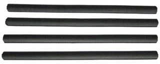 Volvo s80, v90, xc40, xc60, xc70 - комплект накладка чёрные бампер планки фото №1