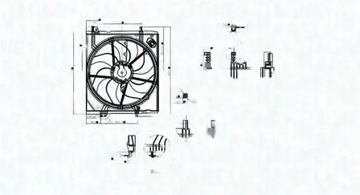 Вентилятор радіатор 069422787010 магніт marelli фото №1