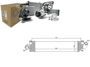 Nissens интеркулер ford c-max 1.6 tdci dm2 фото №1