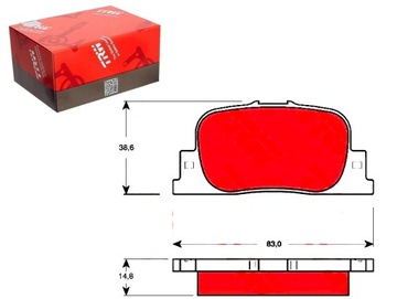 Гальмівні колодки гальмівні toyota windom 2.5 mcv2_ фото №1