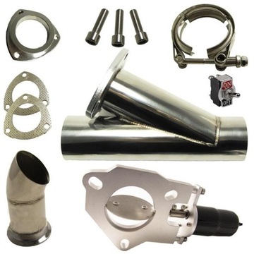 Дроссельная заслонка выхлоп 63mm набор фото №1