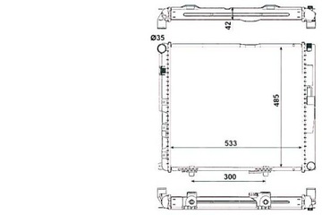 Nrf радиаторов mercedes w124 nrf фото №1