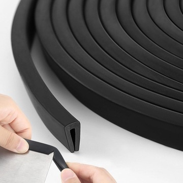 Нова покращена прокладка samoprzylepna do двері автомобільних 10m, 6x8mm фото №1