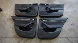 Skoda octavia iv оббивка двері водія шкіра led 5e7 фото №1