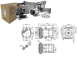 Компрессор кондиционера ford transit 2.0 eme/l/s фото №1