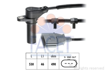 Датчик оборотов вала коленчатый вал. vw фото №1