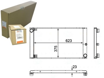 Behr hella радіаторів двигуна 7795878 1711 050014n фото №1