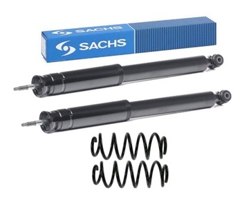 Амортизаторы sachs комплект зад + пружины b w245 фото №1
