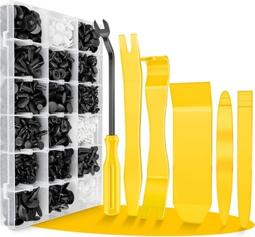 Набор универсальных клипсы автомобильных 696 szt фото №1