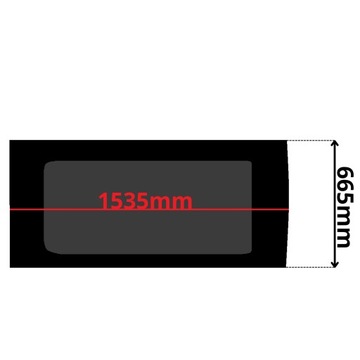 Стекло боковая левая зад citroen jumper ii 2 1535x665 0161 фото №1