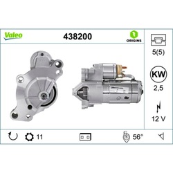 Стартер valeo 438200 фото №1