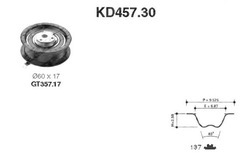 Набір ремінь розподільний вал snr 028109243g 028198119g фото №1