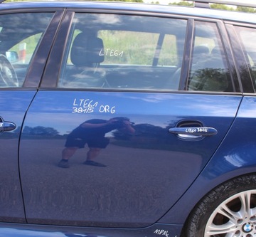 Двері зад задні ліві bmw e61 381 le mans синій фото №1