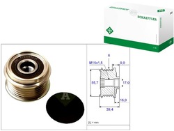 Колесо ременное генератора vw ina фото №1