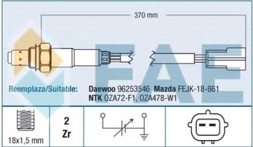 Лямбда-зонд mazda daewoo фото №1