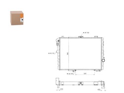 Радиаторов двигателя nrf 893121251f 855121251f 893121 фото №1
