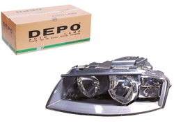 Фара audi a3 h7 h7 03-13 le depo фото №1