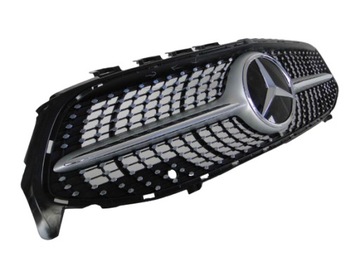 Mercedes cla 118 решётка радиатора решётка алмаз bez камеры фото №1