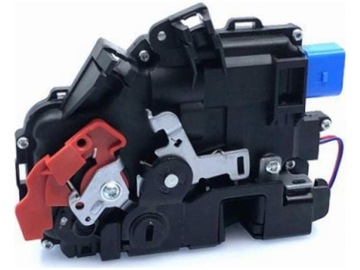 Замок дверь левый зад vw touareg 02-10 touran 03-15 фото №1