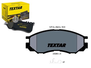 Гальмівні колодки гальмівні textar dbp511119 mr205257 x351100 фото №1