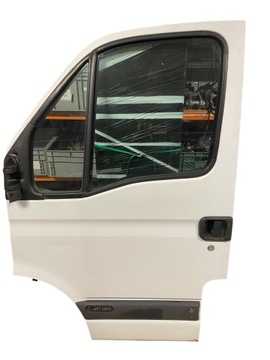 Дверь перед левая + петли renault master ii 03-10 фото №1