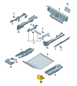 Защита заглушка наружный рейка сиденья зад audi q7 aso фото №1