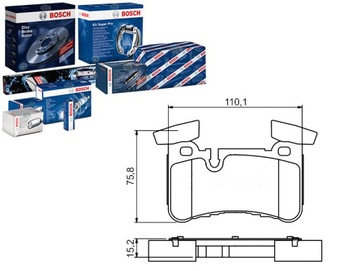 Bosch тормозные колодки тормозные mercedes c c204 c t-model фото №1