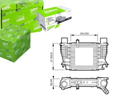 Valeo интеркулер renault clio modus 1,5 dci 05- фото №1