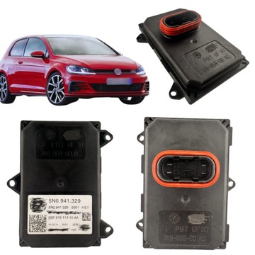 Модуль блок управления поворота света afs vw golf vii 7 jetta 4 iv 5n0.941.329 фото №1