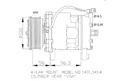 Nrf компрессор кондиционера vw polo lupo фото №1