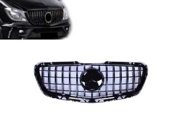 Решётка радиатора mercedes sprinter w906 13-18 panamericana li фото №1