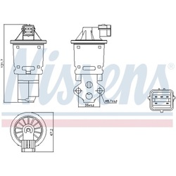 Клапан egr daewoo matiz daewoo matiz 98-02 0.8 1.0 фото №1