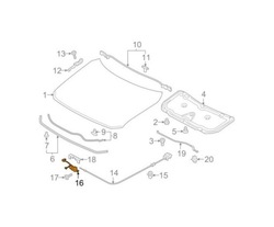 Замок капота do mazda cx-5 2017-2024 kb7w56620a фото №1