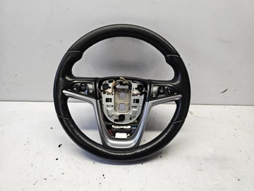 Opel zafira c meriva b astra j руль кожаный чёрная с подогревом фото №1