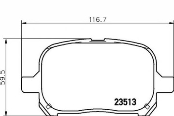 Гальмівні колодки гальмівні toyota перед camry previa 2,2-3,0 фото №1