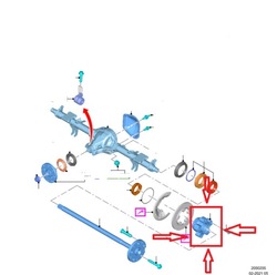 Ступица колёса зад ford transit 2014rok= 2016rok= зад привод спарка новая фото №1