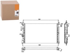 Радіаторів opel kadett e 1,3 1, nrf фото №1