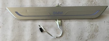 Захист порога підсвічувана передня bmw 7 g11 g12 фото №1