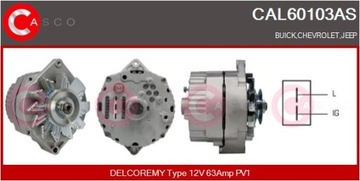 Генератор 12v 63a casco cal60103as фото №1
